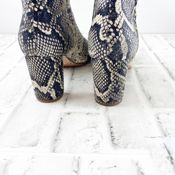 Loeffler Randall Leather Snakeskin Ankle boots - Picture 5 of 8